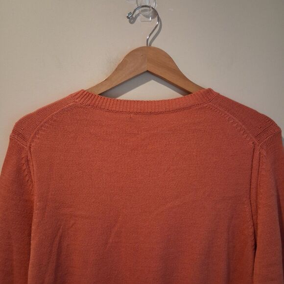 NWT J. McLaughlin Mens Rodrick Crew  Neck Sweater M Nantucket Red Linen Blend - Picture 5 of 7